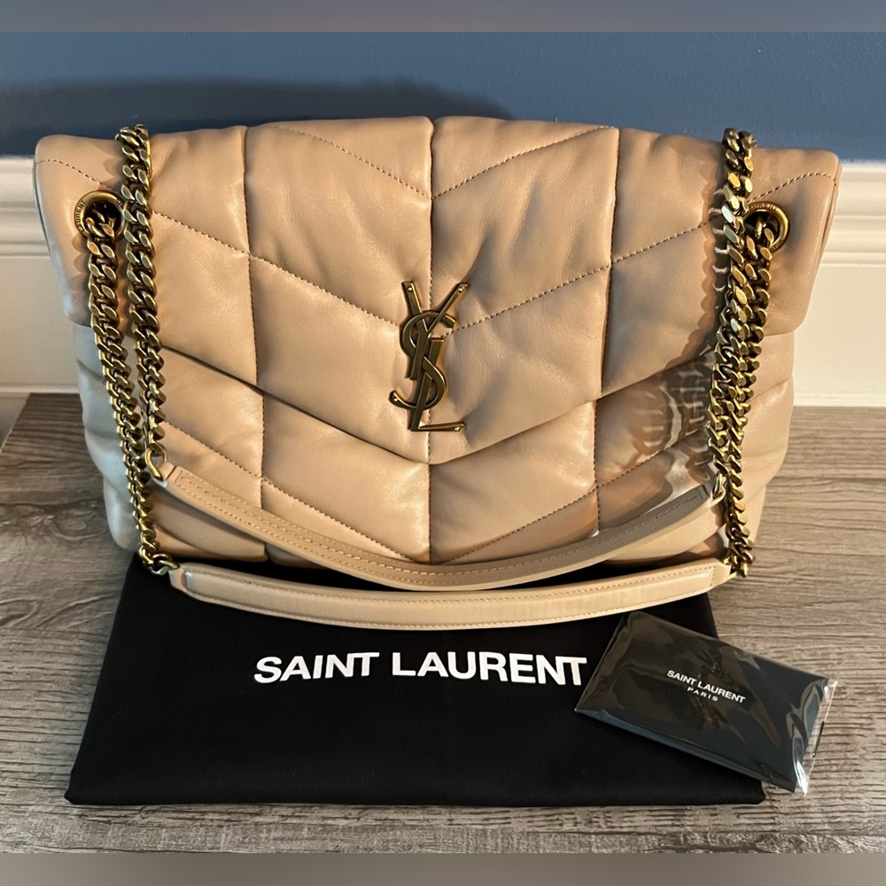 Saint Laurent (YSL) Medium Lou Puffer Bag in Quilted Leather NWOT